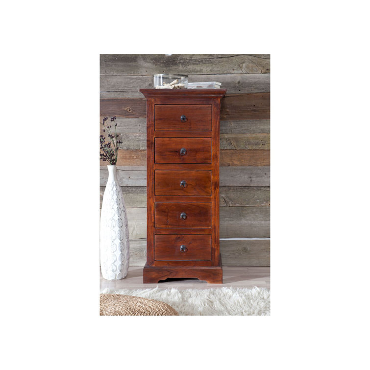 Massivmoebel24 Oxford 5 Drawer Chest of Drawers Wayfair.co.uk